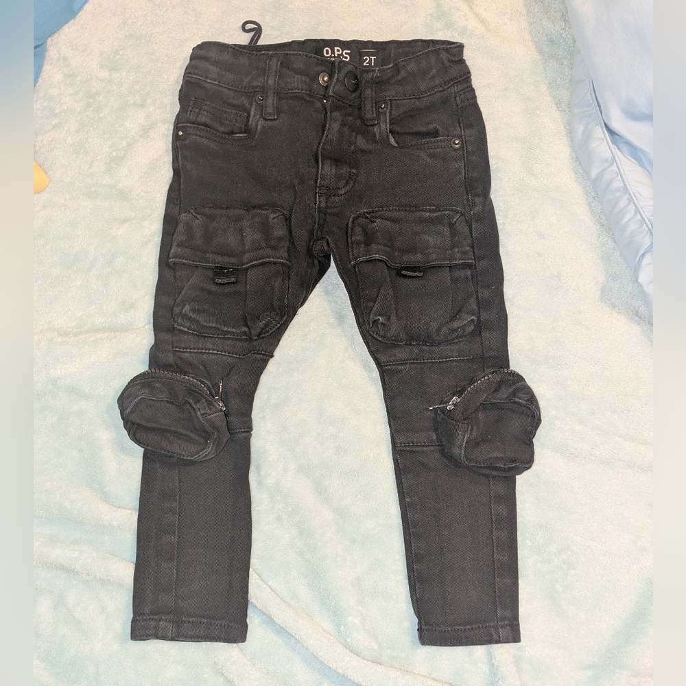 O.P.S Black Denim Jeans Toddler 2T